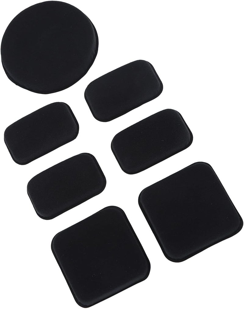 EVGATSAUTO Universal Motorcycle Helmet Padding Kit, 7-Piece EVA Foam Liner Cushion Inserts, Black, Breathable Comfort Headgear - Image 3